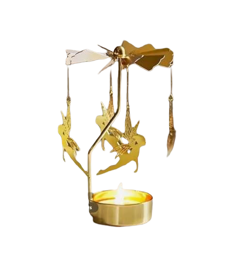 Metal Rotating Candle Holder — Christmas & Wedding Party Decoration
