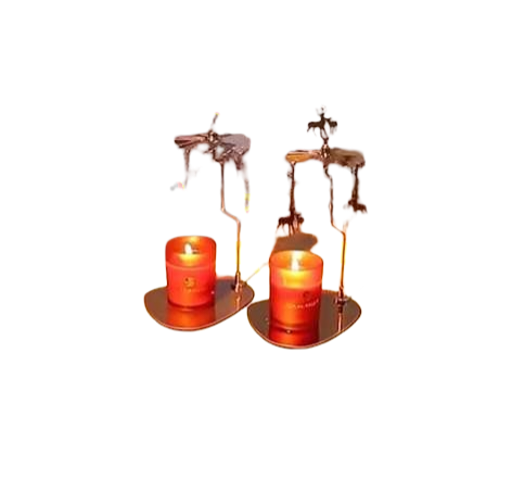 Metal Rotating Candle Holder — Christmas & Wedding Party Decoration