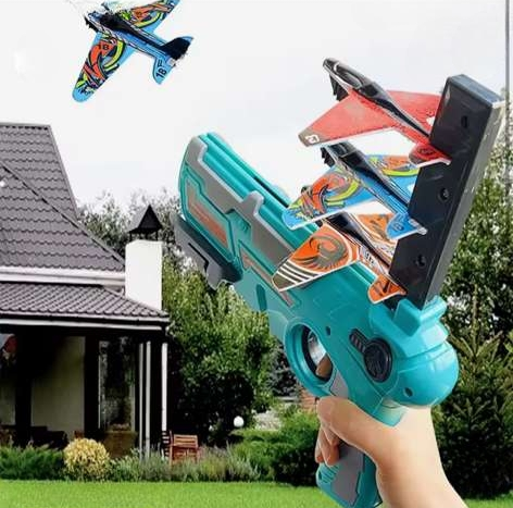 Airplane Launcher Toy for Kids — Flying Foam Glider Outdoor Sport Toy ✈️