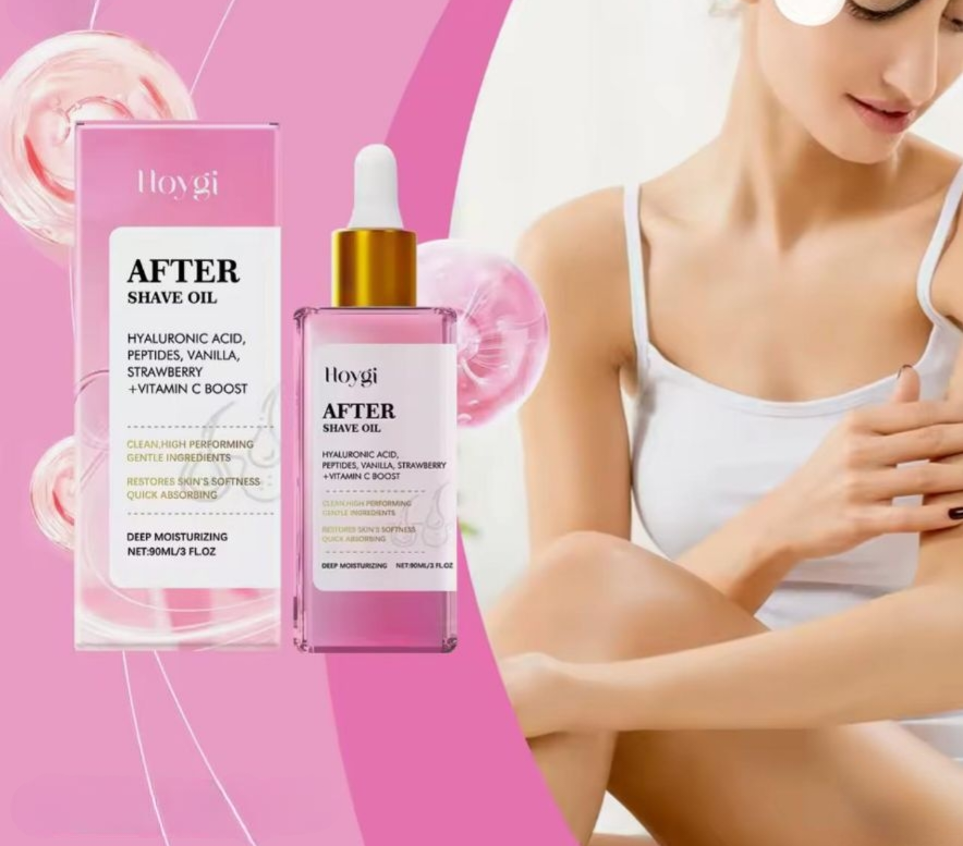Hoygi 90ml After Shave Repair Oil – Strawberry Scent Hydrating & Soothing Body Oil