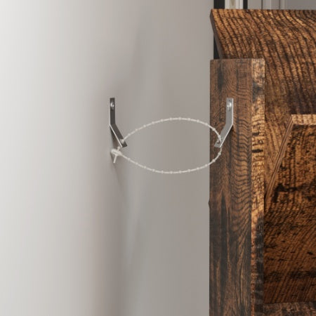 9 Tier Tree Bookshelf With Drawer Bookcase, Modern Book Storage, Free Standing Tree Bookcase, Utility Organizer Shelves For Home Office, Living Room, Bedroom, Rustic Brown