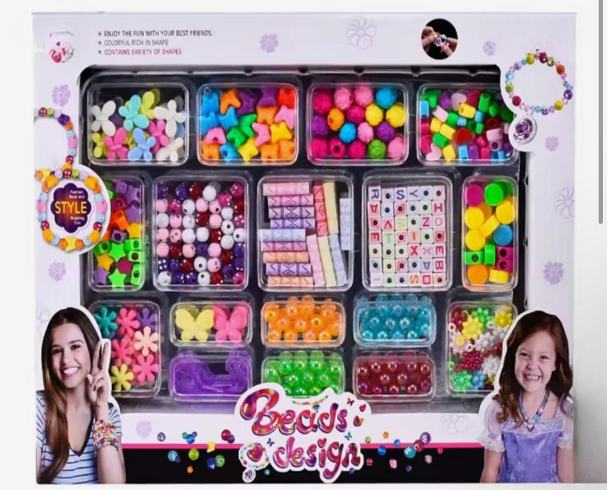 DIY Handmade Beads Jewelry Kit – Creative Bracelet & Necklace Making Set for Girls