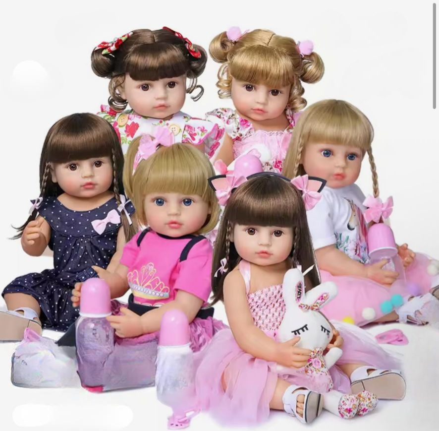NPK 50cm Full Body Silicone Reborn Toddler Baby Girl Doll – Realistic Lifelike Gift Toy