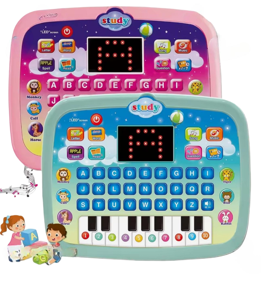 Kids Educational Learning Tablet with LED Screen – Interactive Early Development Toy
