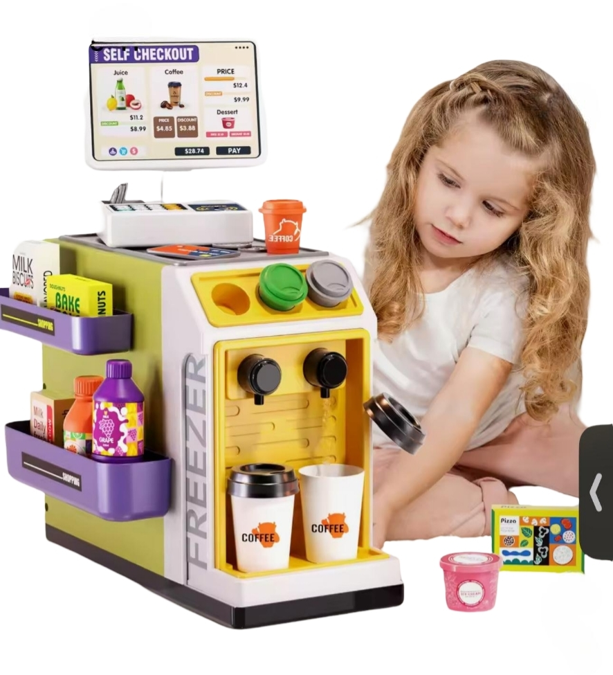 Kids Supermarket Vending Machine Toy – Interactive Pretend Play Set for Boys & Girls