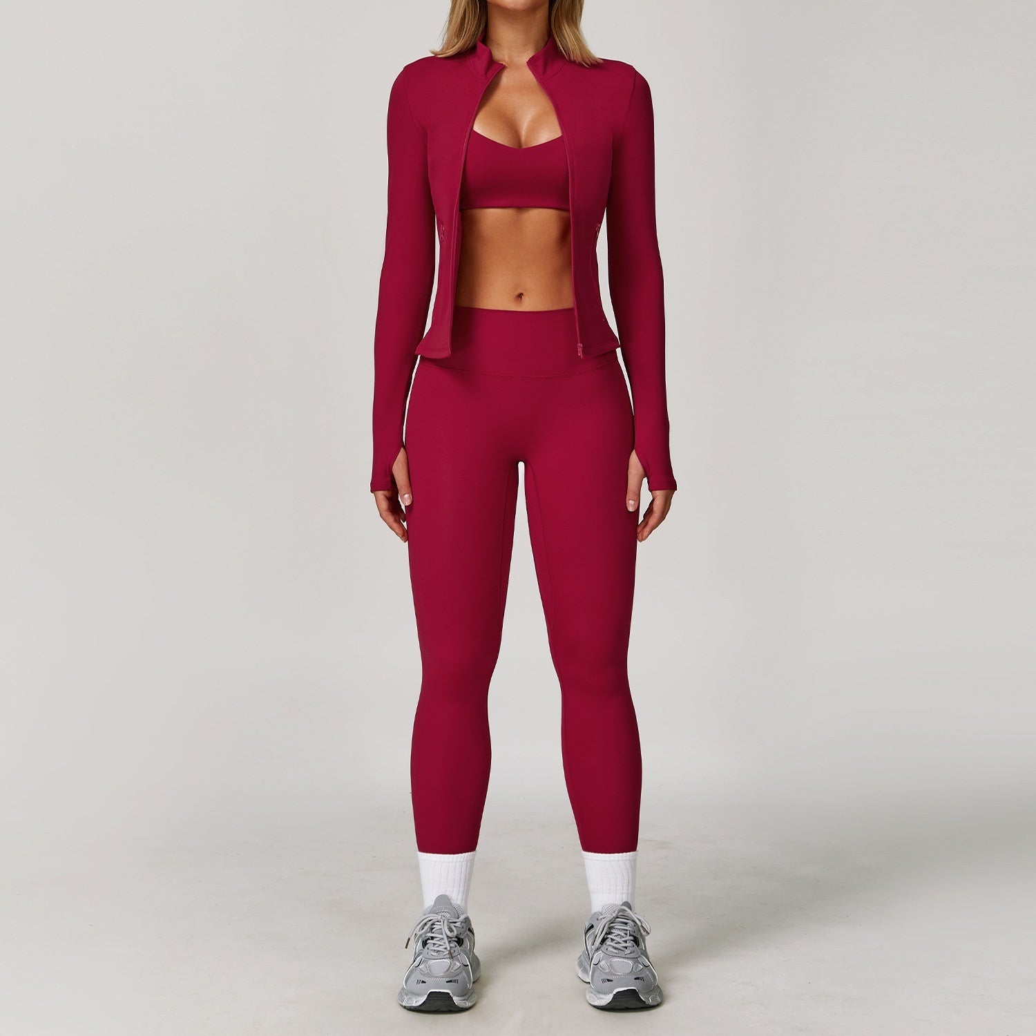 Tight Quick-drying Fitness Yoga Outdoor Running Sports Three-piece Suit